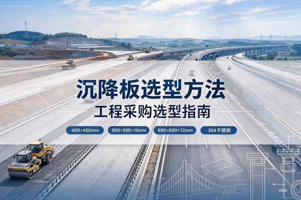 定边沉降板选择方法