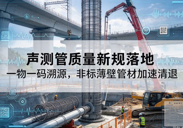 定边声测管质量新规落地，一物一码溯源，非标薄壁管材加速清退